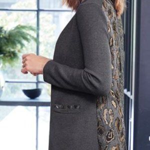 Chico's Leopard Print Sweater Size 2 (12/14) NWT